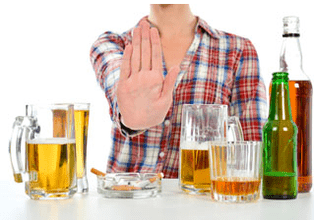 We stoppen correct te drinken